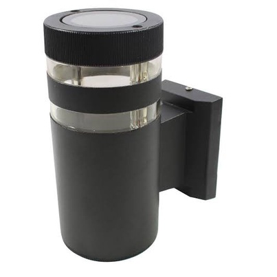 Lampu Dinding Tempel Hias Taman Pilar Teras Outdoor 1 Sisi Bulat Strip Double