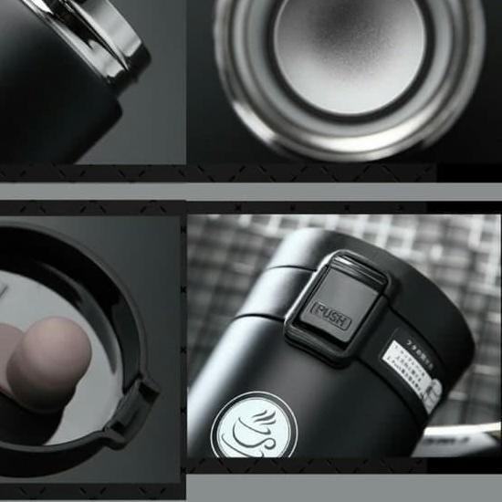 ☆ Thermos Kecil Mini Termos kopi Stainless Steel Vacum Tumbler 380ml ➨