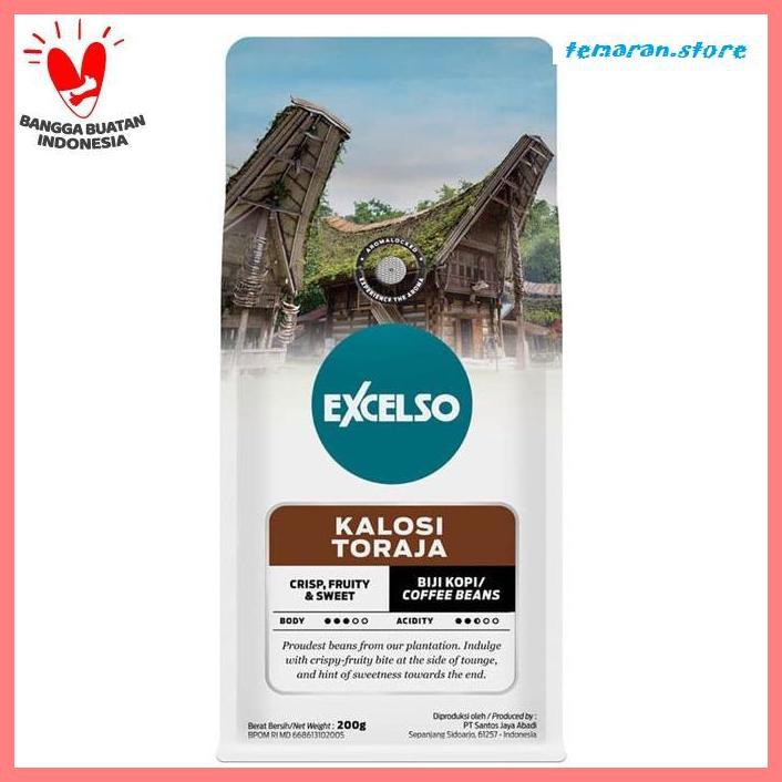 

Kopi- Excelso Kalosi Toraja Coffee 200 gram - Biji Kopi -Biji-Kopi.