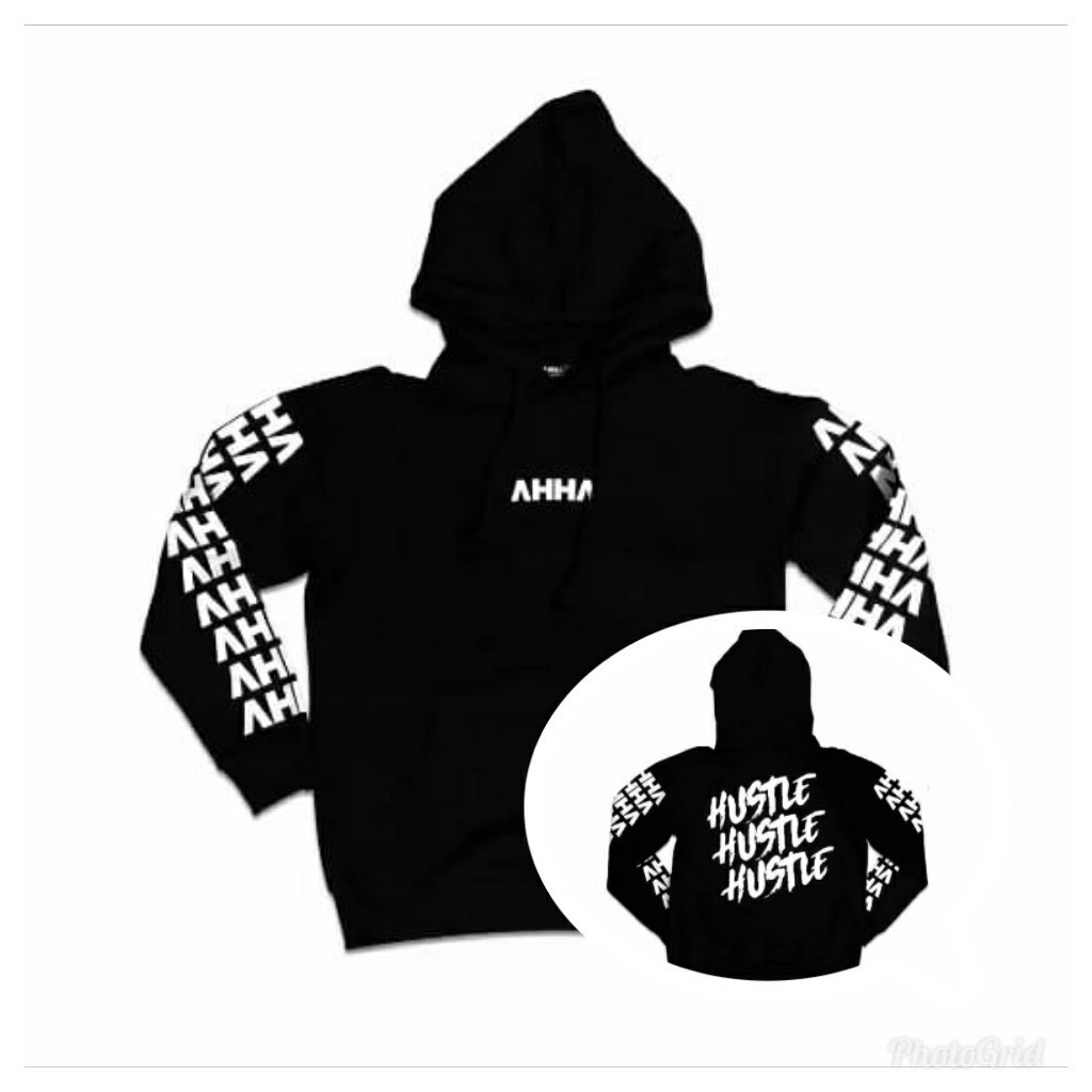 Jaket AHHA / Sweater Hoodie AHHA / Jaket Hoodie AHHA atta Halilintar Hitam