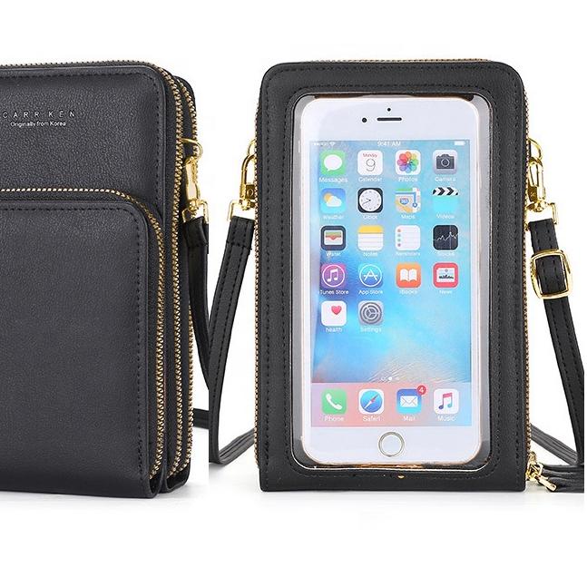 ♢ Tas Selempang Hp Wanita Resleting 3 TOUCH SCREEN Mini Tempat Hp Forever Young Phone Bag Sling Bag