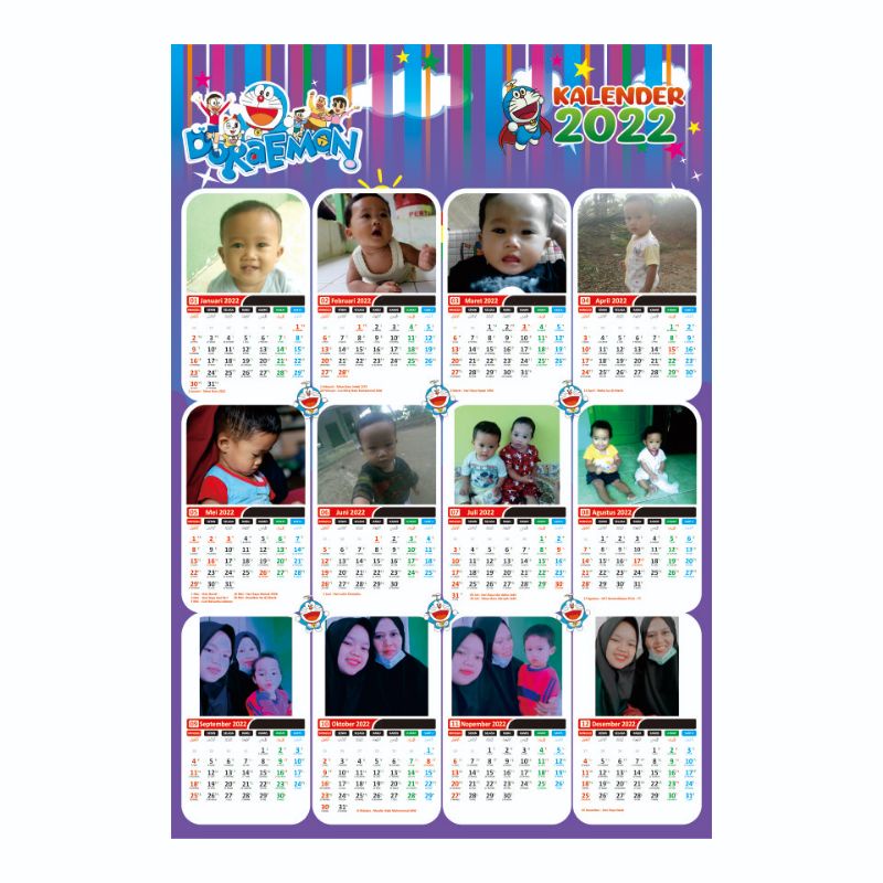 

Kalender Custom Karakter kalendr dinding 1 lembar