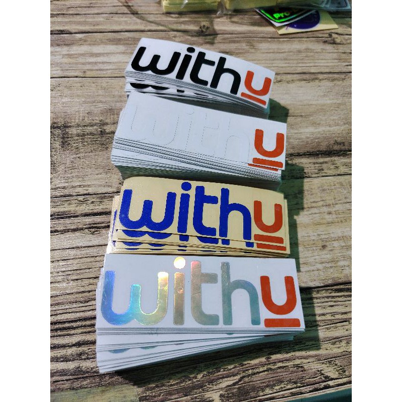 STICKER WITHU CUTTING