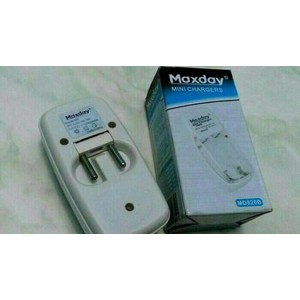 Mini Charger MAXDAY Cas Baterai AA,AAA 2 Slot Baterai.