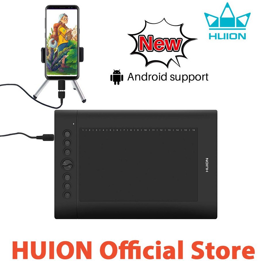 Huion H610 Pro V2 Tablet Gambar Grafik | Shopee Indonesia