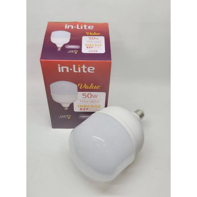 Lampu LED Jumbo 50watt E27 inLite Putih Bergaransi