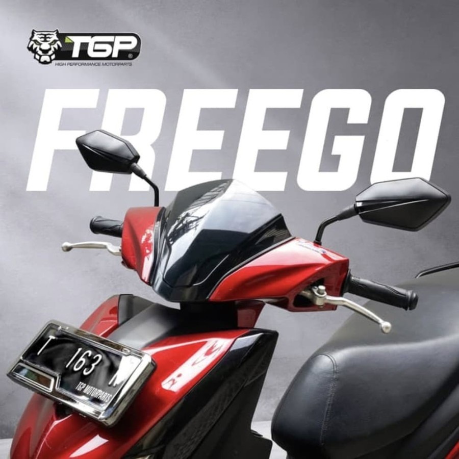 TGP Visor Motor Freego Warna Hitam Bahan Berkualitas