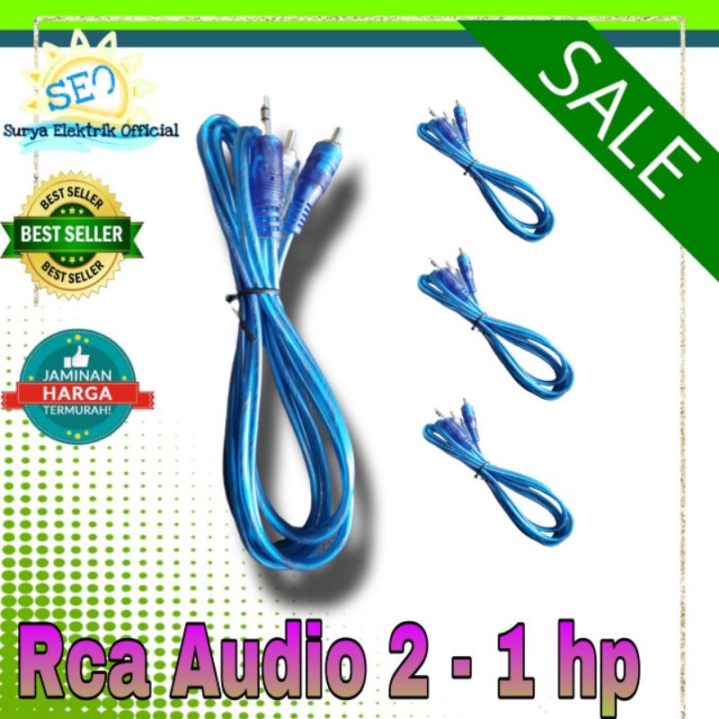 Kabel Rca 2 - 1 Hp ke speaker aktif