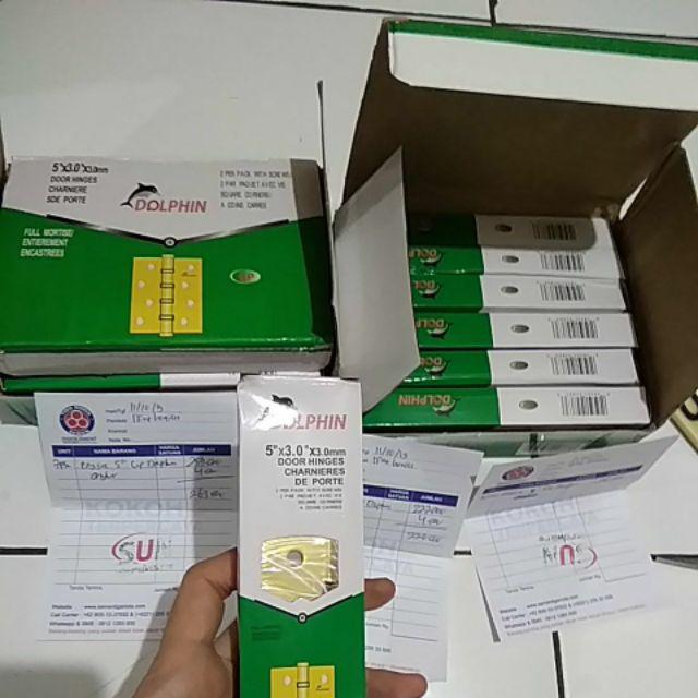 Engsel Pintu Jendela 5  Inch Putih Kuning Emas Chrome Stainless