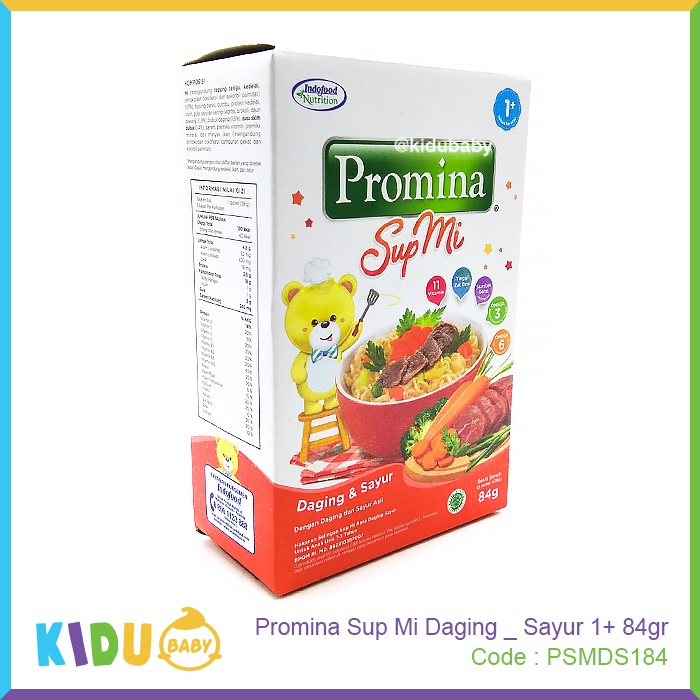 Promina Sup Mi 84gr Mie Sehat Makanan MPASI Anak 1 tahun keatas Kidu Baby