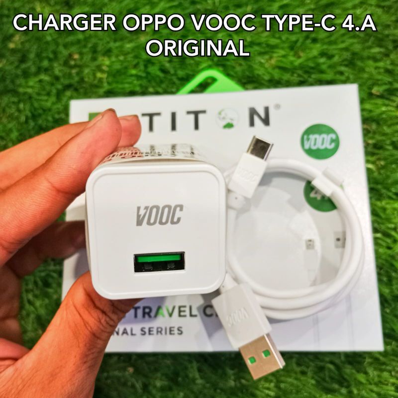 CHARGER OPPO VOOC TYPE C 4A OPPO A91/RENO 2/ 2F/RENO 3/K3/A52/A72/A92/5 pro/ X2/XT (TITON TYPE C)