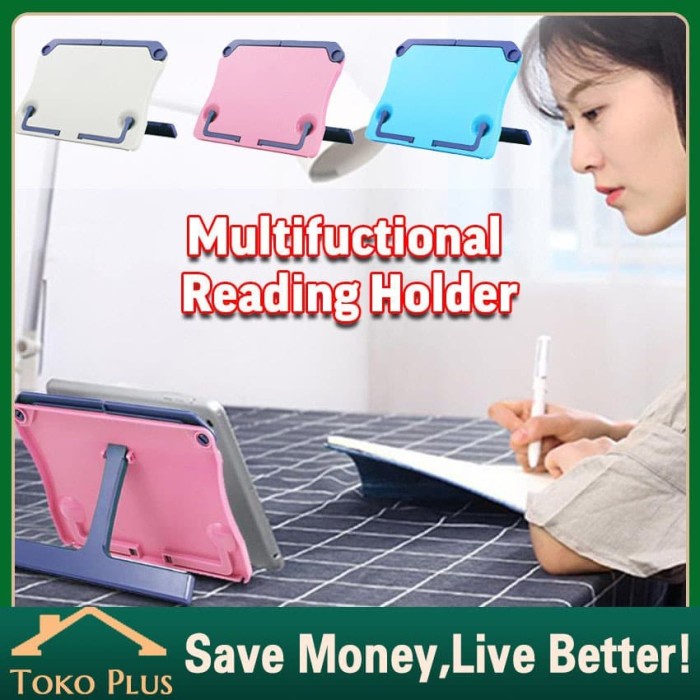 

READY protable Pegangan Buku Berdiri Book Stand Reading Holder Organizer - Merah PROMO