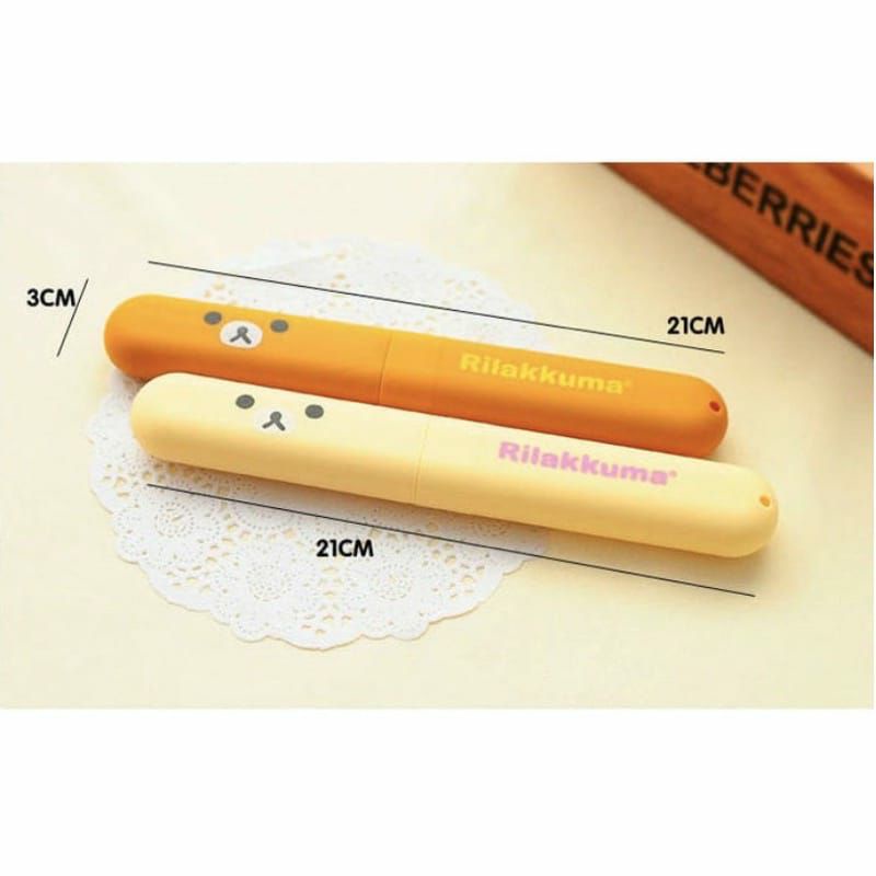 ~ PIYOSHI08 ~ Tabung Tempat Sikat Gigi Pensil Motif Beruang / Smile Portable Travelling AF231