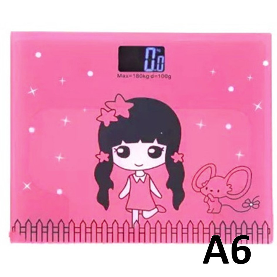 Timbangan Badan Kaca Digital - Elektronik 180kg KARTUN SCALE-A6