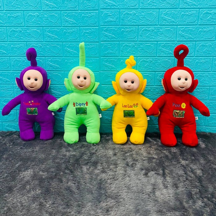 BONEKA TELETUBBIES UKURAN XL SET MURAH BERLABEL SNI TF084 BONEKAH