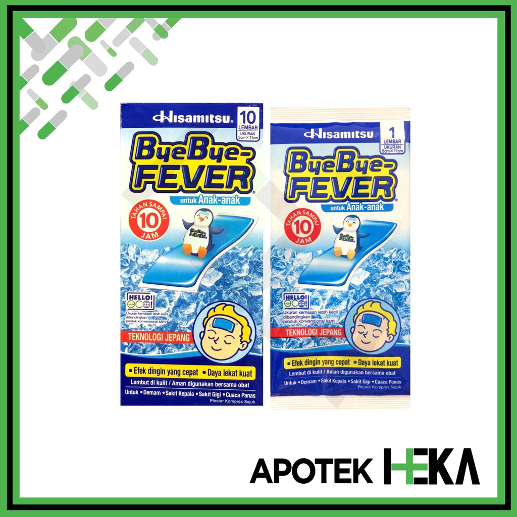 Byebye Fever Anak - Plaster Kompres Demam Anak Box isi 10 (SEMARANG)
