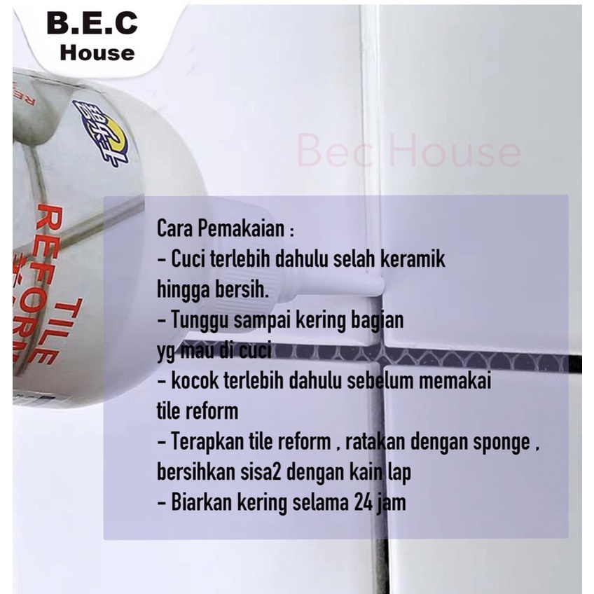 Tile Reform Waterproof Pengisi Celah Nat Keramik Ubin Anti Jamur 280ml