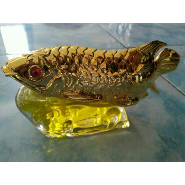 Parfum mobil miniatur ikan arwana golden fish