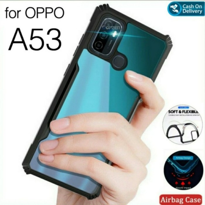 Oppo A53 Soft Case Hybrid Armor Soft Bumper Hard Case Cover