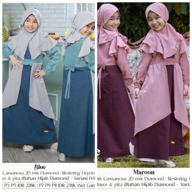 AESTHETIC NIBRAS GAMIS ANAK