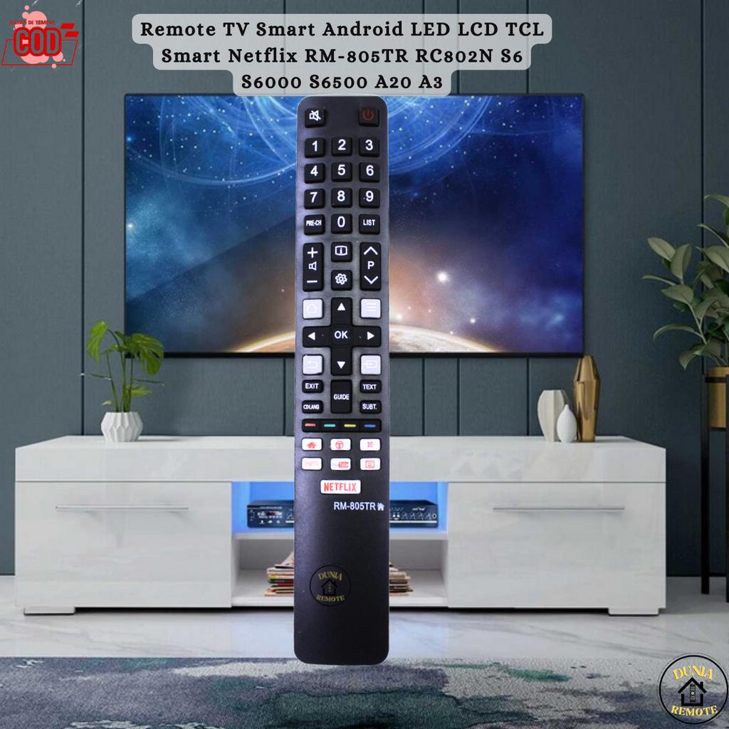 Remot / Remote Tv TCL LCD LED tipe 804 tr Smart Tv RC802N S6 S6000 S6500 A20 A3 Series Ecer Dan Grosir