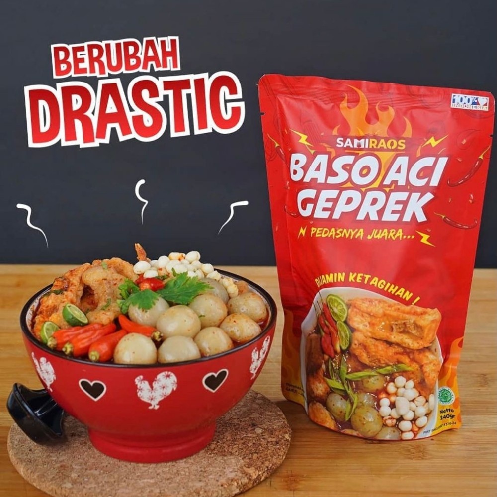 Baso Aci Geprek Samiraos / Boci Geprek Pedas Samiraos