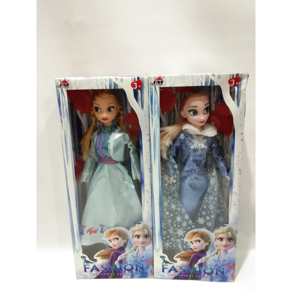 Mainan anak boneka freeze 2pcs - boneka elsa dan anna  - FR2