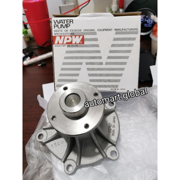 water pump pompa air isuzu dmax 3.0 4jj1 4jk1 8-97132-147-3 i59 npw japan