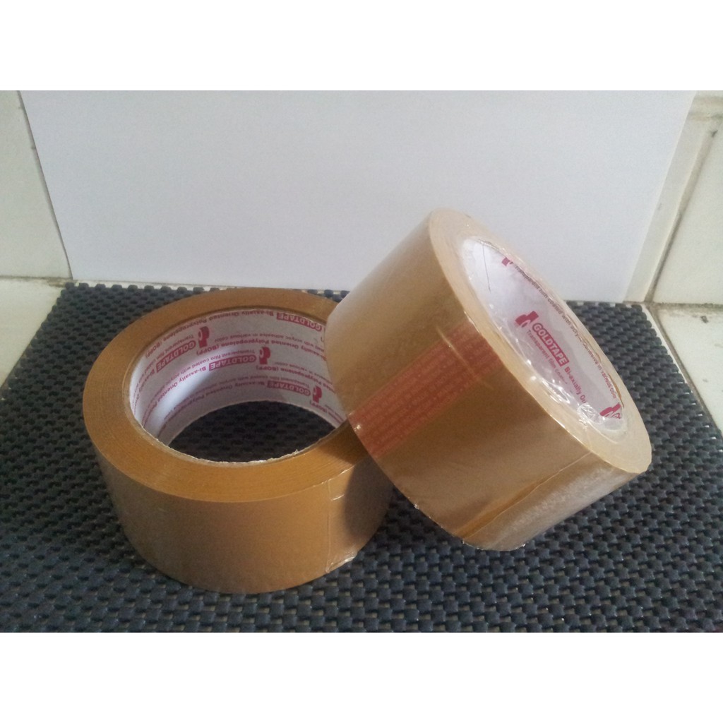 

LAKBAN COKLAT OPP 100 YARD GOLD TAPE