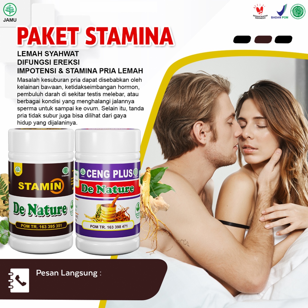 OBAT HERBAL IMPOTEN LEMAH SYAHWAT KHUSUS PRIA DEWASA DE NATURE