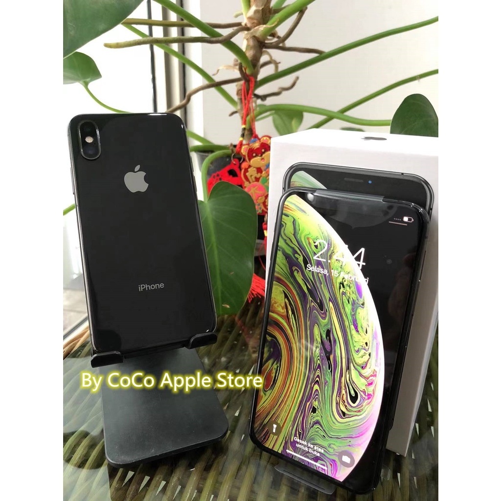 iPhone Xs 64GB All Sim Silent Fullset Original Second Like New Mulus100% 3utools All Green (Garansi 1 Tahun)