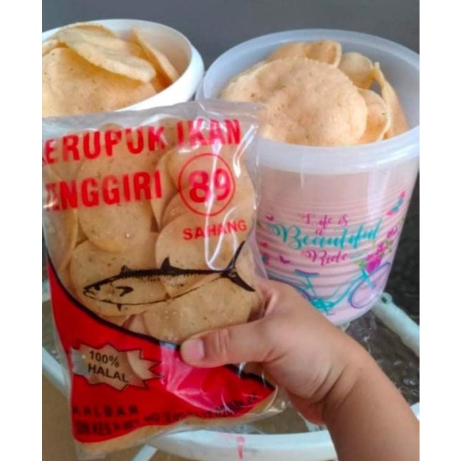 

Kerupuk ikan tenggiri 400g kerupuk enak asli ikan keropok ikan krupuk renyah cracker Kerupuk halal kerupuk ikan tenggiri 89
