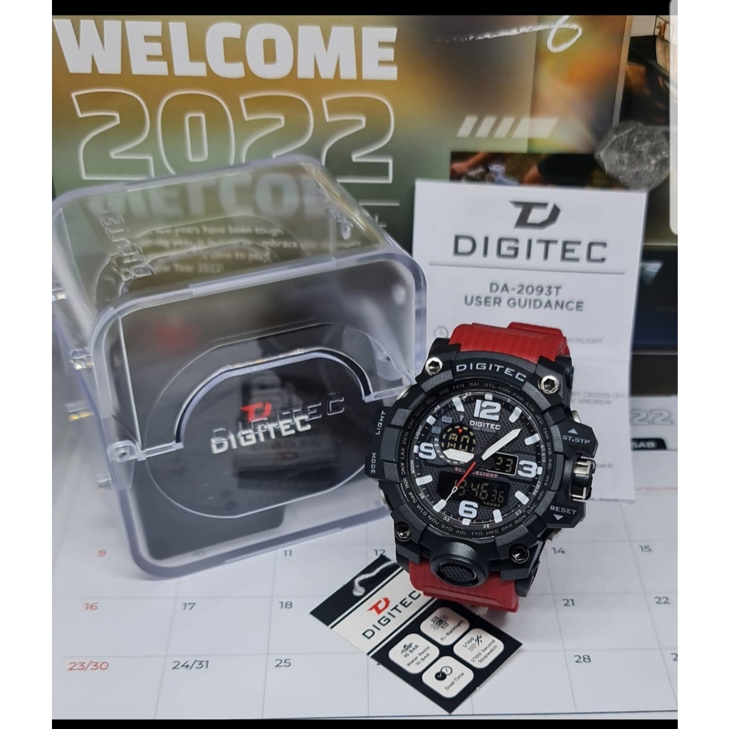 JAM TANGAN PRIA DIGITEC DA 2093 DIGITEC ORIGINAL SPORTY TAHAN AIR