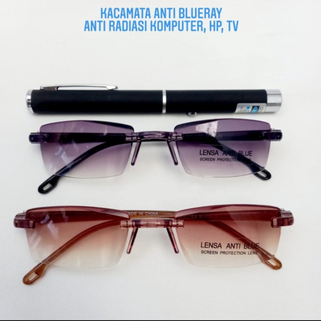 Kacamata Anti Radiasi Gadget / Komputer, Kacamata Fashion Anti Blue, Frame Pria Wanita Terbaru