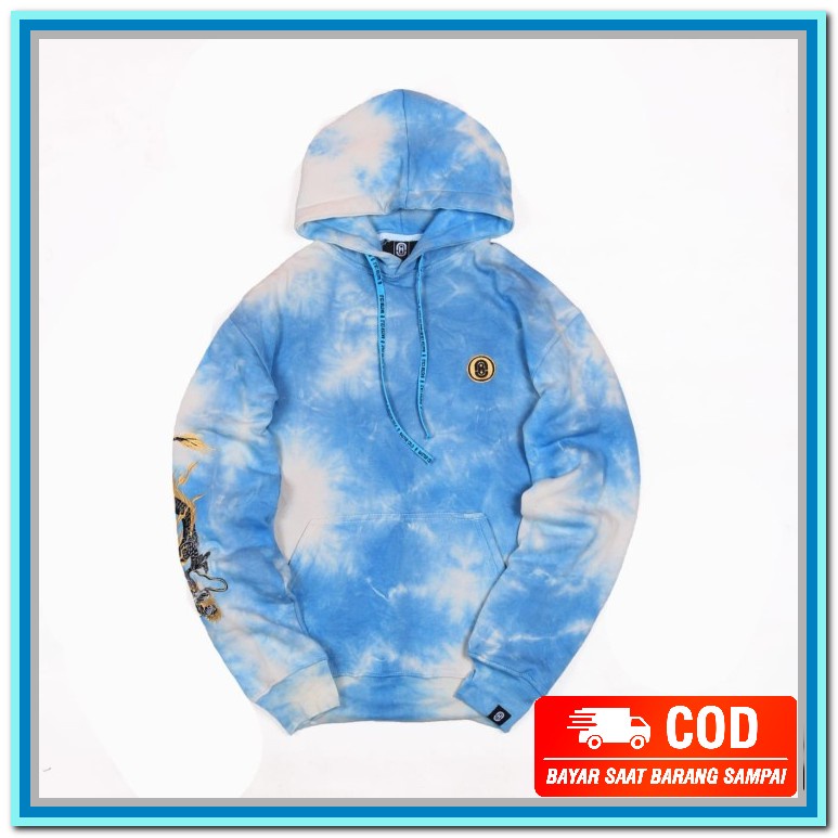 Crewneck / Sweatshirts Pria Distro Bahan Katun Flecee Original DT939 Jaket Tie Dye Sweater Bastercol