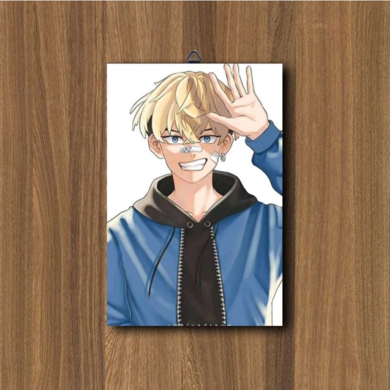 HIASAN DINDING KAMAR CHIFUYU MATSUNO TOKYO REVENGERS ANIME / POSTER KAYU ANIME / DEKORASI KAMAR-C6