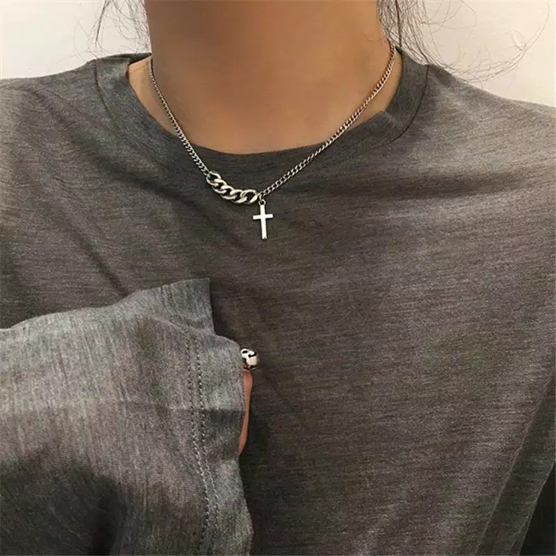 Kalung Salib Punk Hip Hop Choker