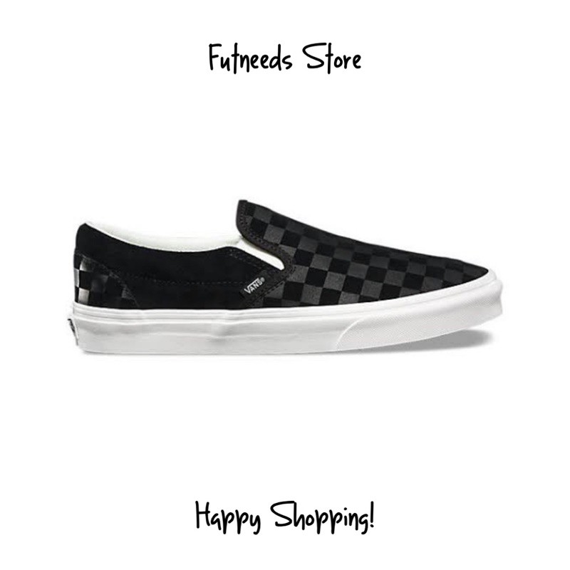 VANS SLIPON CHECKERBOARD BLACK/BLACK