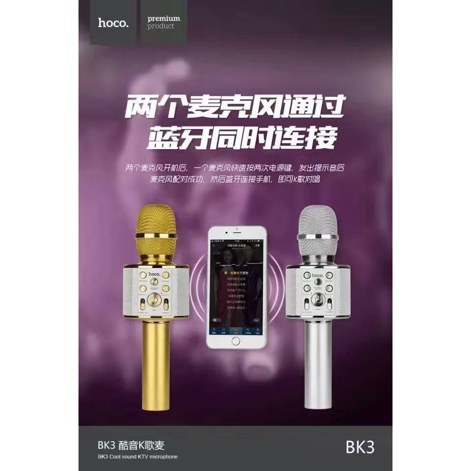 Original HOCO BK3 Bluetooth Microphone HP - Mikropon HP