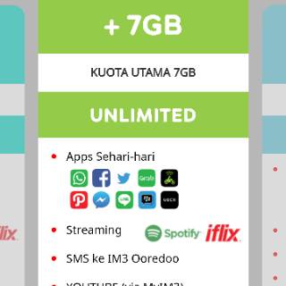 Jual Indosat Data Unlimited Apk Freedom Combo M L Pure 3GB 7GB 10GB