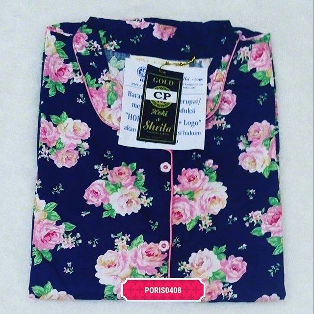Baju Tidur Wanita Hoki & Sheila CP Gold (Blossoms Gold)