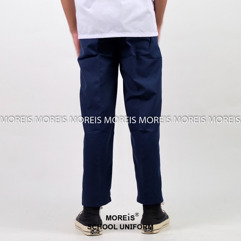 Celana SD/SMP Panjang Karet Biru Dongker