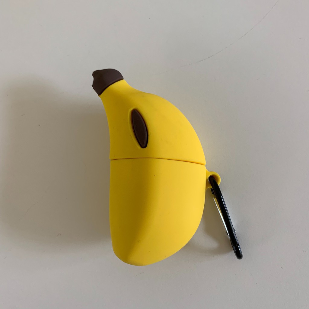 3d Buah Pisang Bluetooth Earphone Lembut Silikon Pelindung Case TWS Cover Untuk Airpods1 2 3 Pro I12 i13 Inpods 12 13 Pro Airpods3 Pelindung