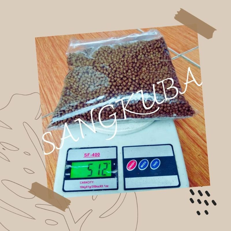 Repack 500 gram Pelet Pakan Ikan Lele 781 3 mm Hi-Pro-Vite Protein 31% Untuk Pembesaran Sejak Bibit 