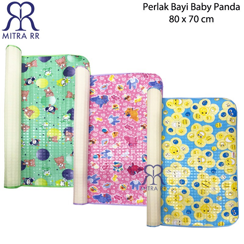 Perlak Bayi Tanggung 80x70 cm Baby Panda - Alas Tatakan Ompol Bayi Motif Karakter Ukuran Tanggung