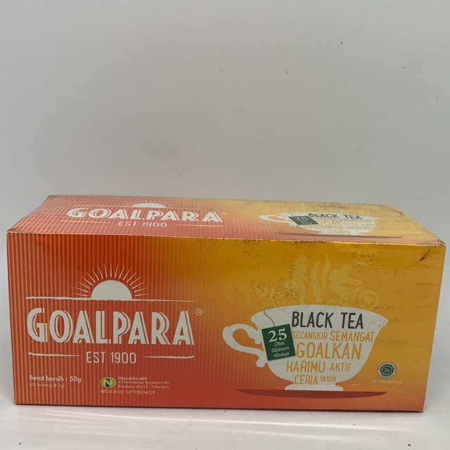 

Goalpara Teh Celup Black Tea Box isi 25s 8992829888889