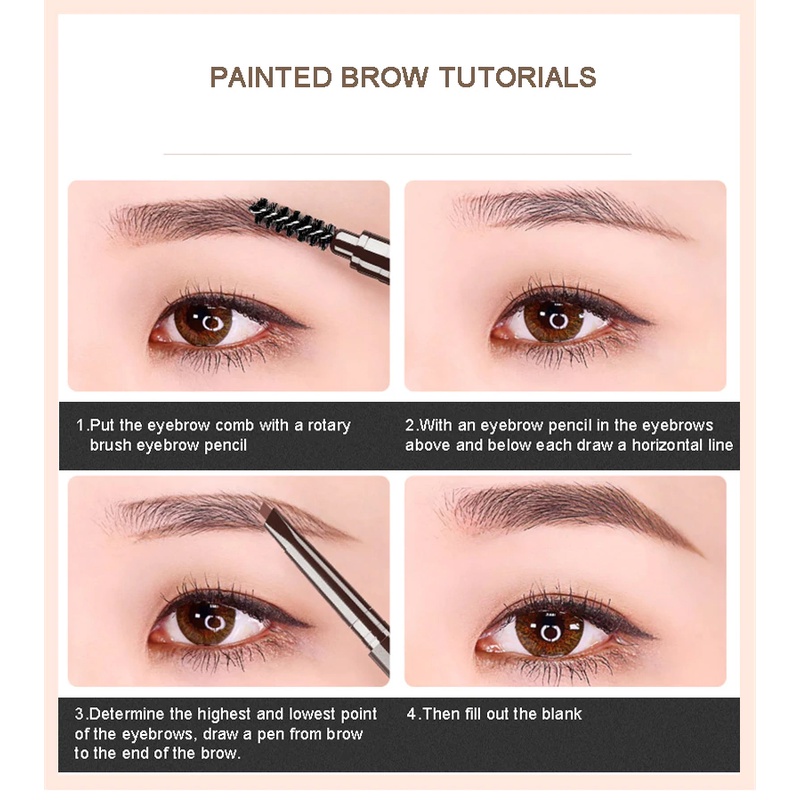 SHINE STAR - BISA COD - Automatic Eyebrow / Pensil Alis Drawing 2in1Anti Air dan Tahan Lama / Eyeliner