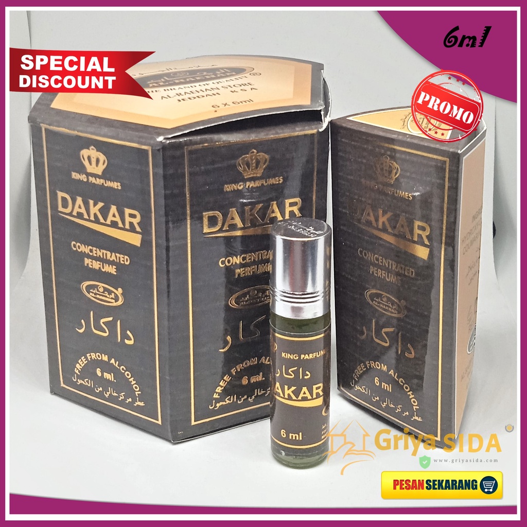 Parfum Dakar 6ml alraehan aroma Dakar al raehan mirip al rehab parfum Harga grosir PROMO!!