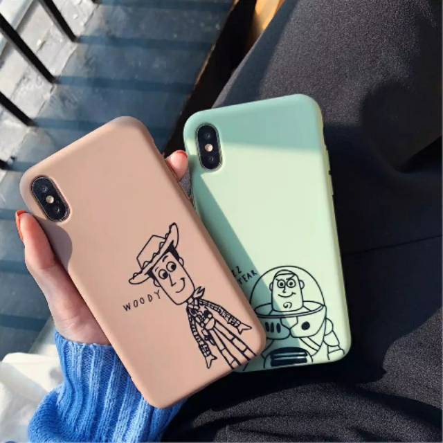 Choco Woody Green Buzz Toy Story Cute Silicone SoftCase iPhone 6/6+/6s/6s+/7/7+/8/8+/X/Xs/Max/Xr