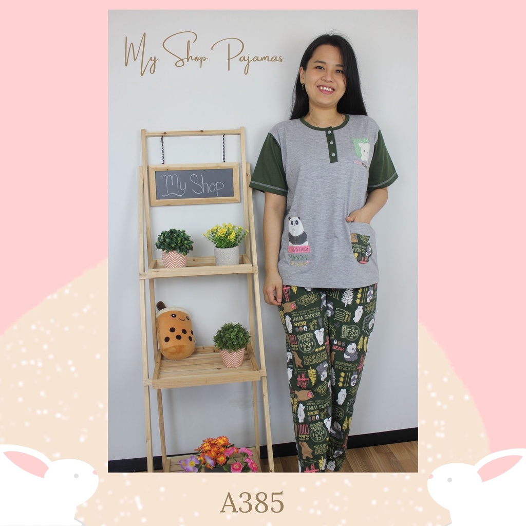 BAJUTIDUR PIYAMA BIGSIZE ALL SIZE JUMBO XL 2L TANGAN LENGAN PENDEK CELANA PANJANG ANNE CLAIRE BABYDOLL SETELAN WANITA DEWASA SLEEPWEAR PAJAMAS CP CPBIG-6